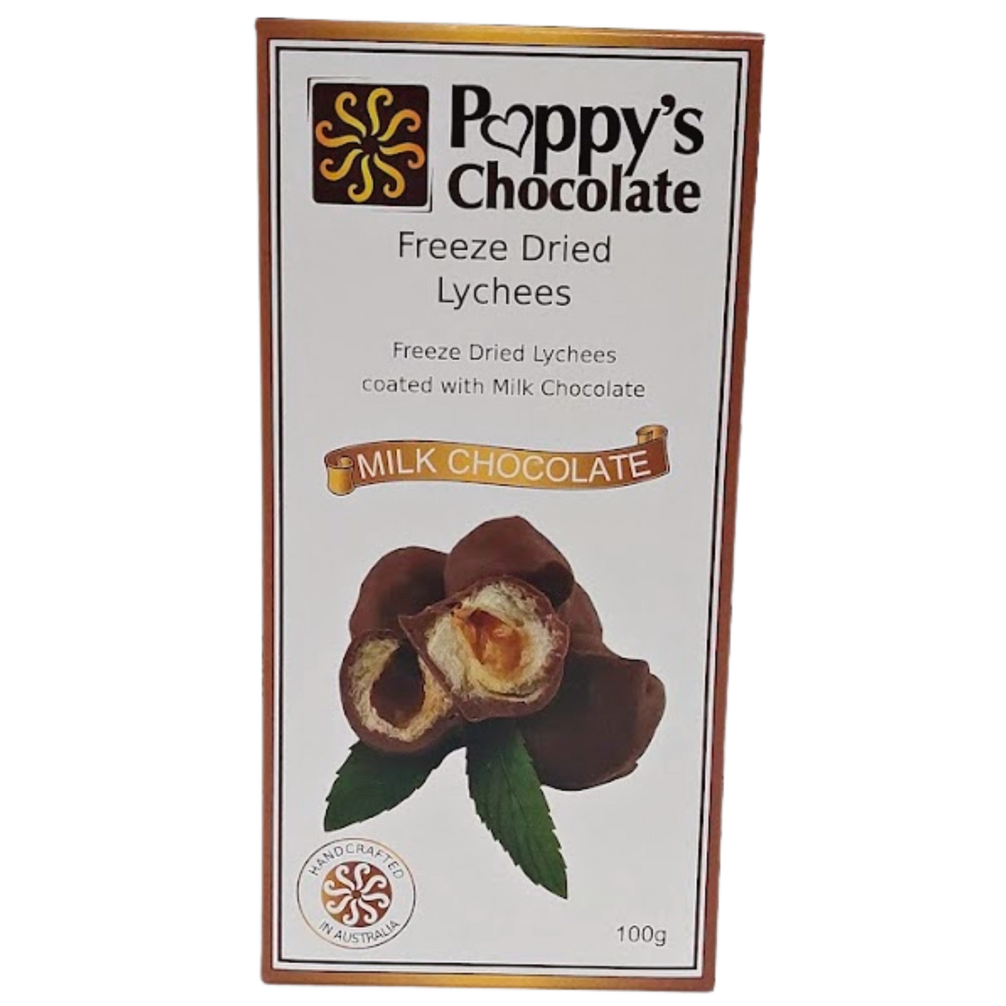 Milk Chocolate Coated Freeze Dried Lychees 100g