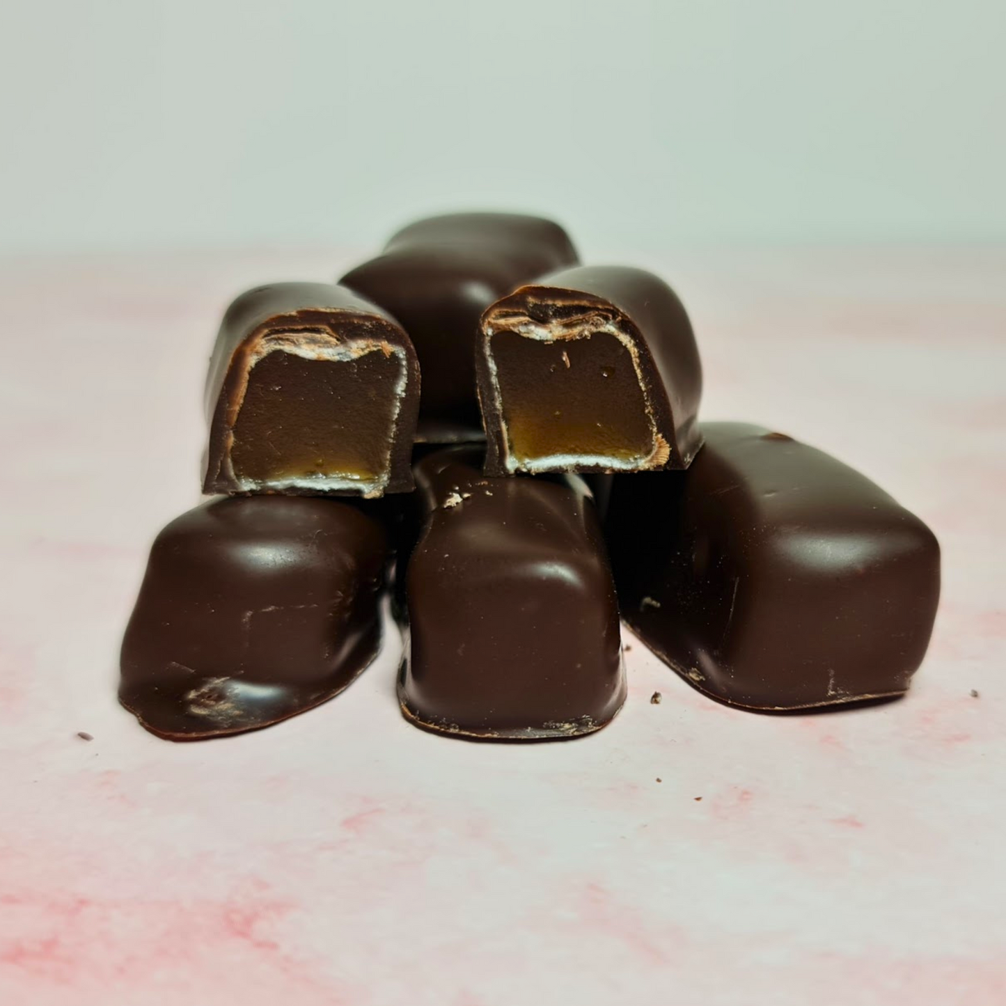 Chocolate Coated Rose Flavoured Turkish Delight Dark Chocolate 100g