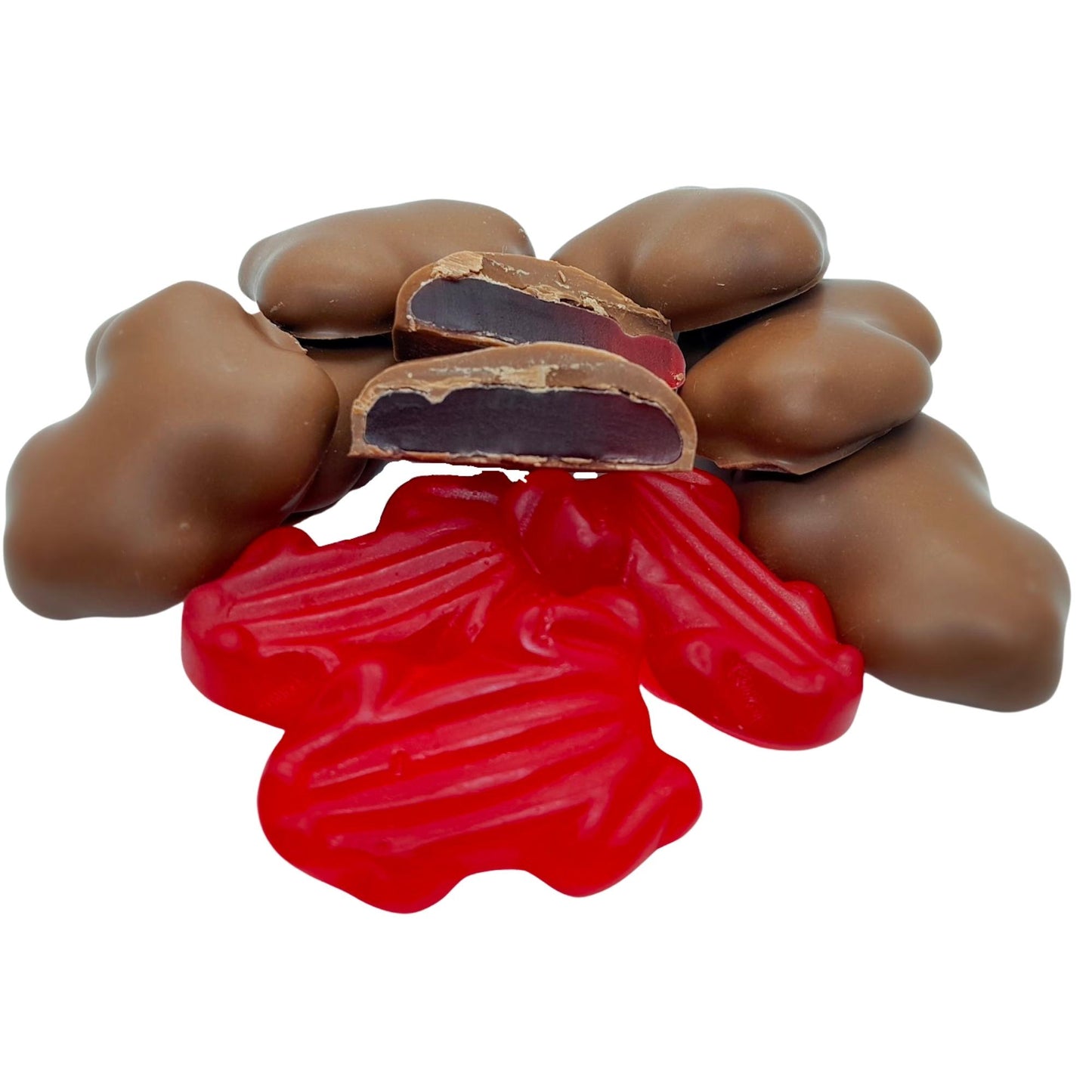 Milk Chocolate Coated Red Frogs 150g