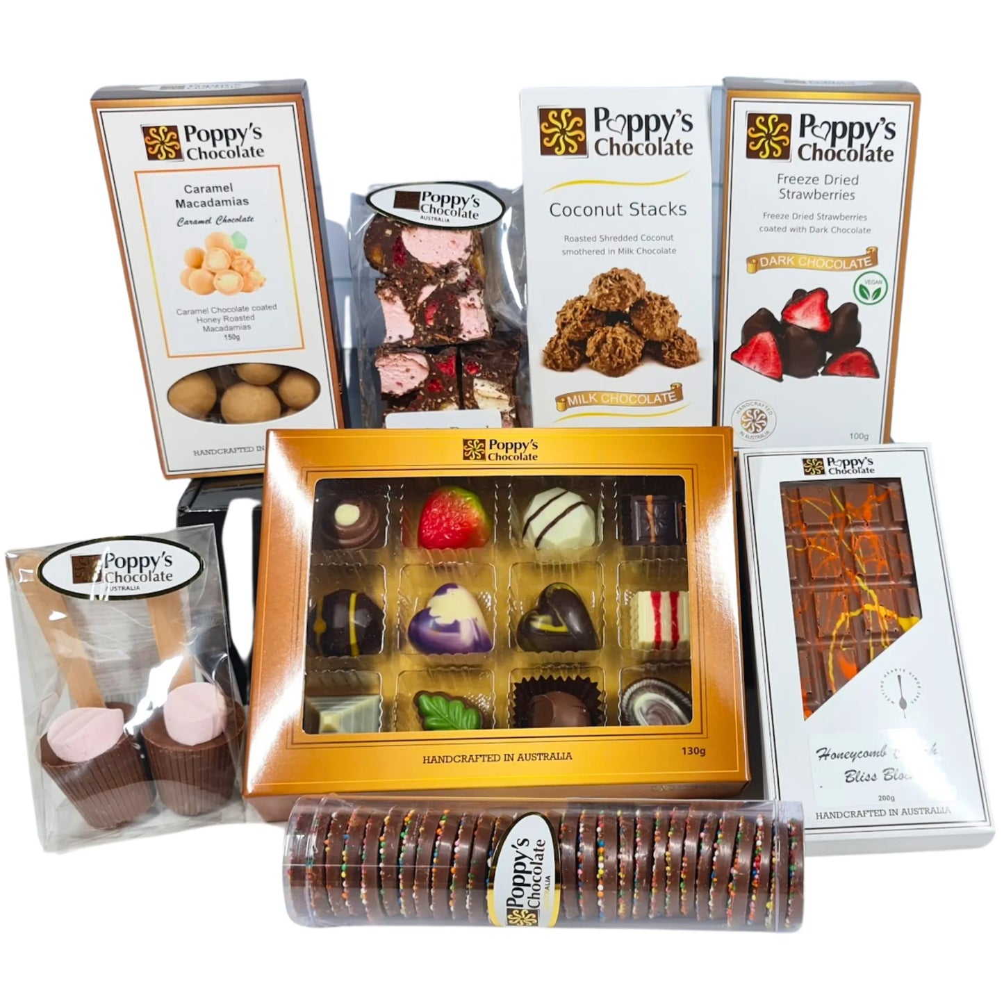 Poppy's Chocolate The Chocolate Connoisseurs Chocolate Hamper Luxury Handmade Chocolate Australia