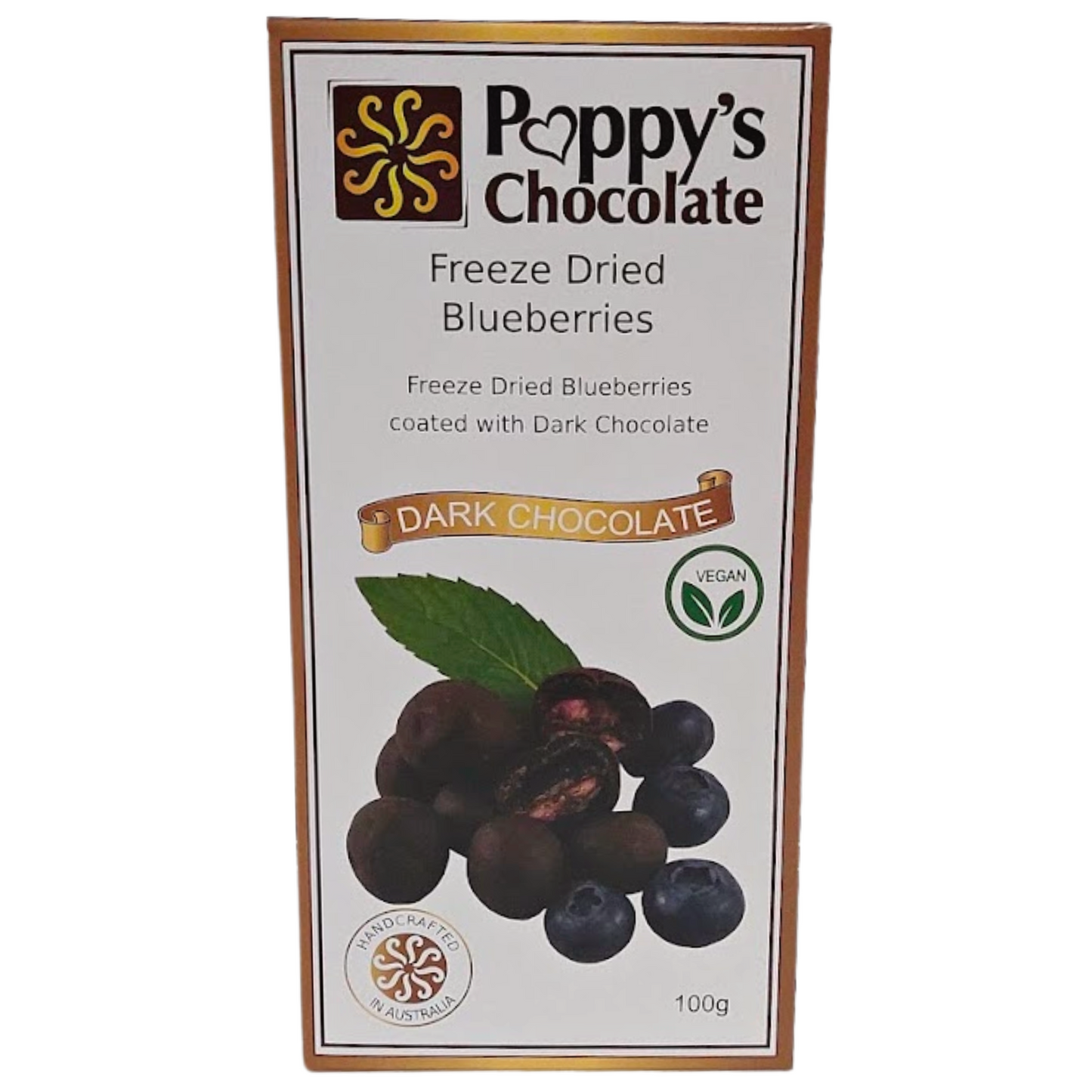 Dark Chocolate Coated Freeze Dried Blueberries 100g