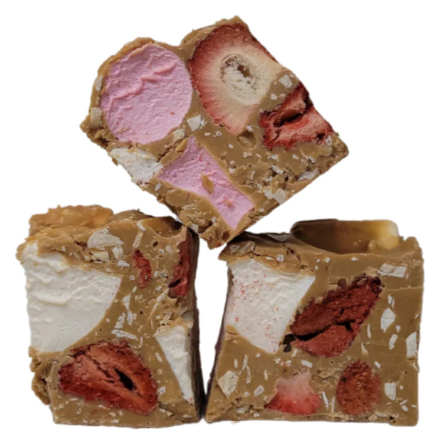 Rocky Road Strawberries and Almonds Caramel Chocolate 125g