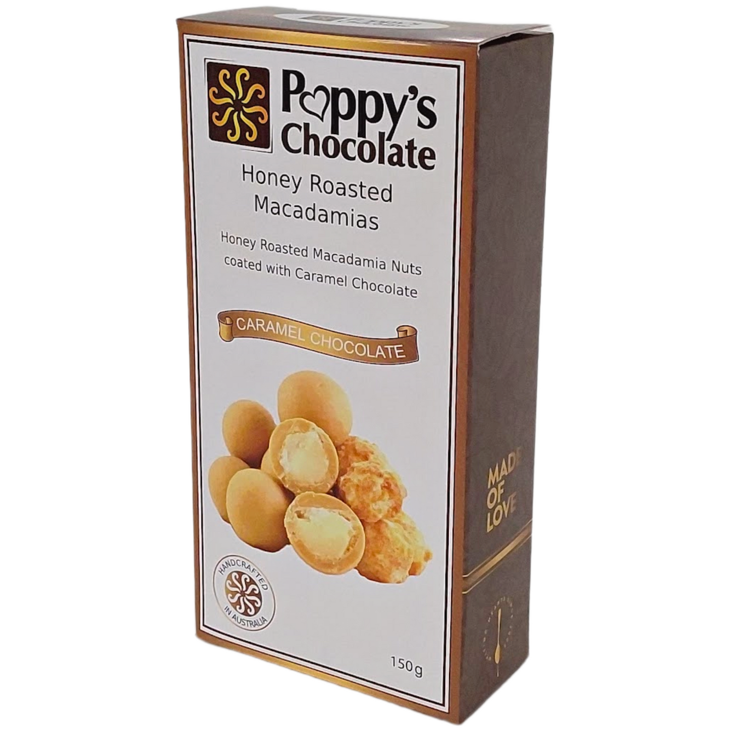 Caramel Chocolate Coated Macadamias 150g