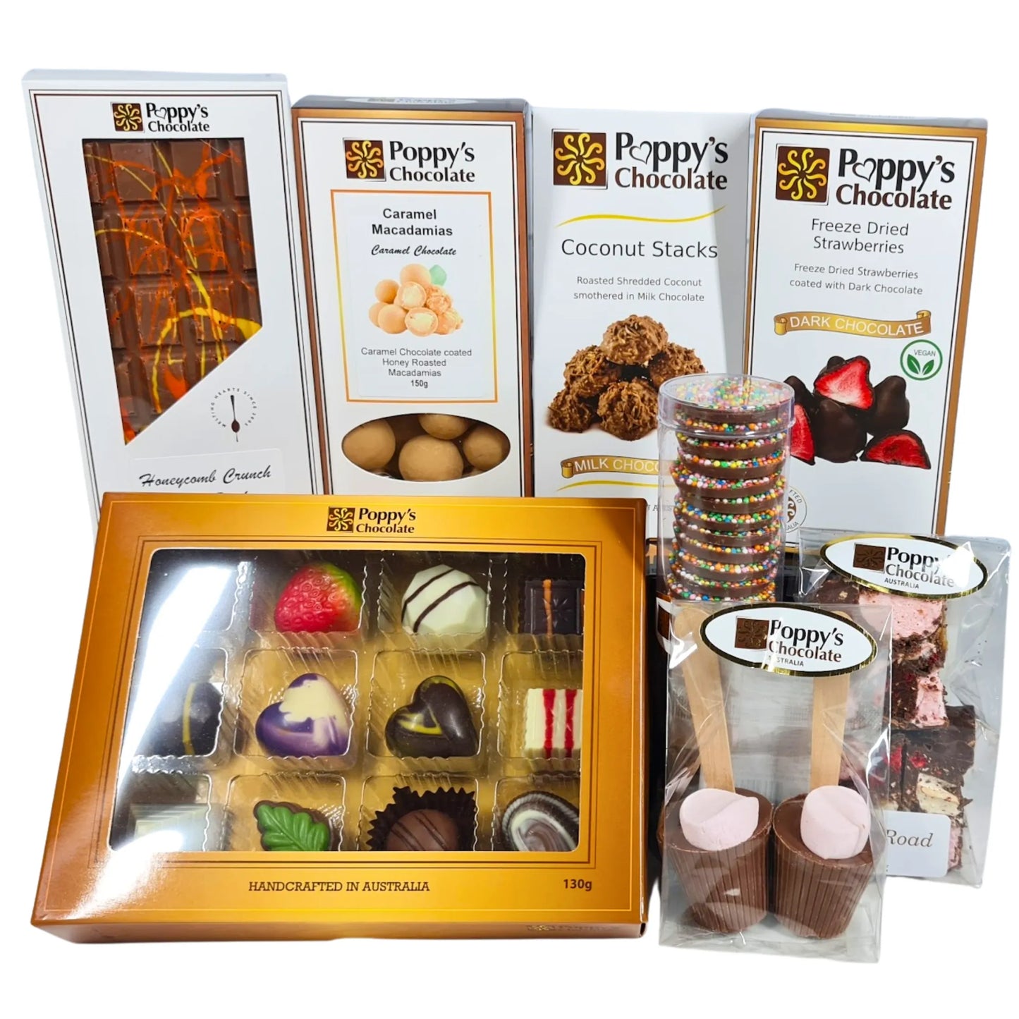 Poppy's Chocolate The Chocolate Connoisseurs Chocolate Hamper Luxury Handmade Chocolate Australia