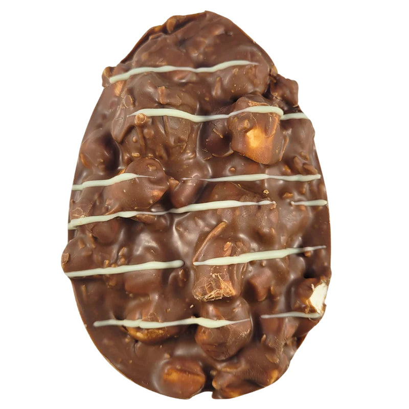 Rocky Road Easter Egg Milk Chocolate Cashew Turkish Delight