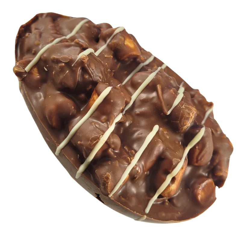 Rocky Road Easter Egg Milk Chocolate Cashew Turkish Delight