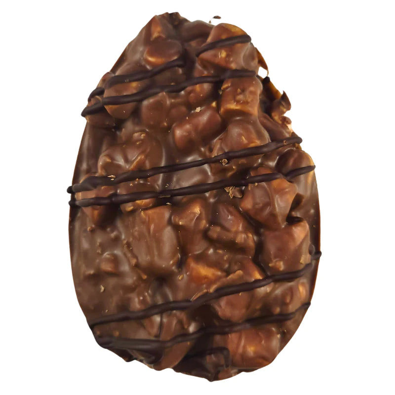 Rocky Road Easter Egg Milk Chocolate Macadamia Cherry