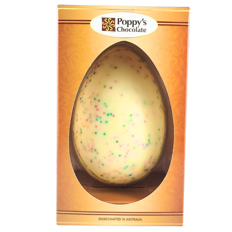 Deluxe White Chocolate Rainbow Easter Egg