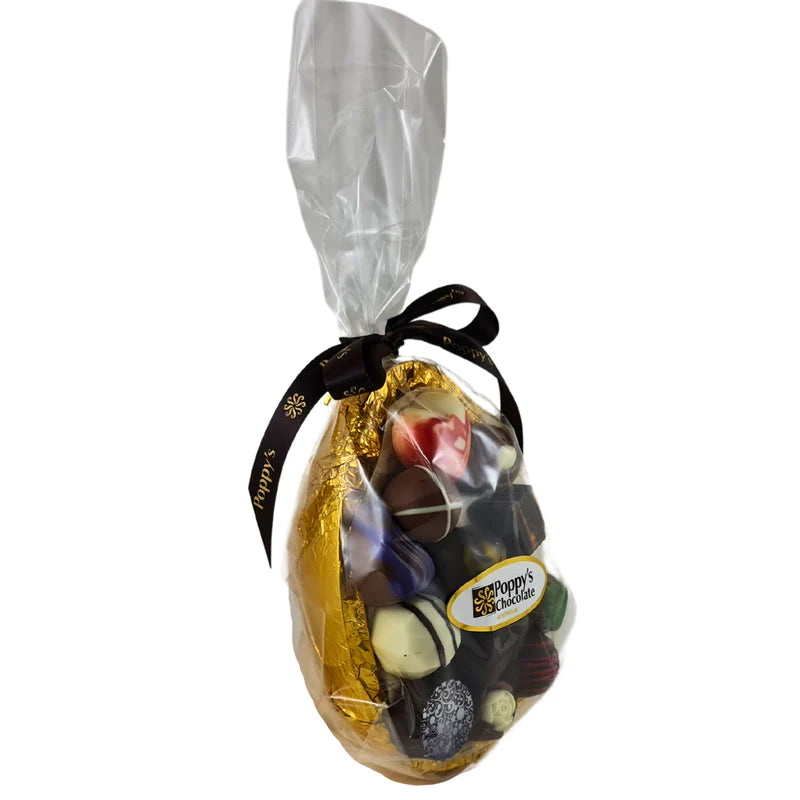 Dark Chocolate Easter Egg with 12 Gourmet Chocolates