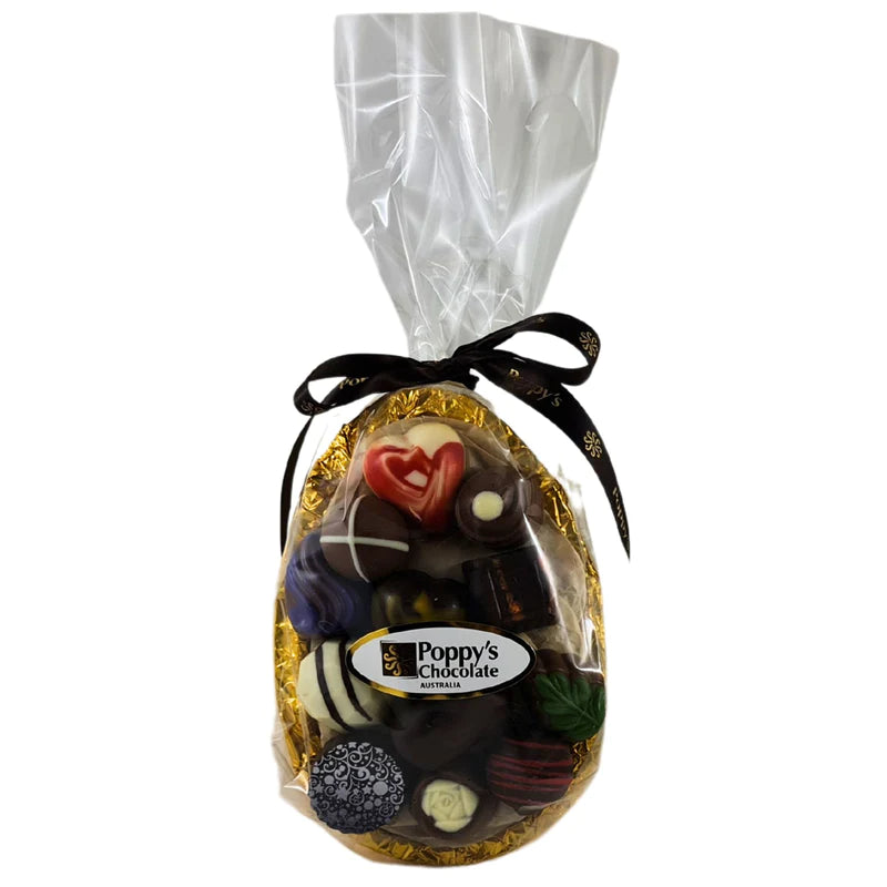 Dark Chocolate Easter Egg with 12 Gourmet Chocolates