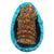 Milk Chocolate Half Easter Egg Filled with Sprinkles - BLUE Foil
