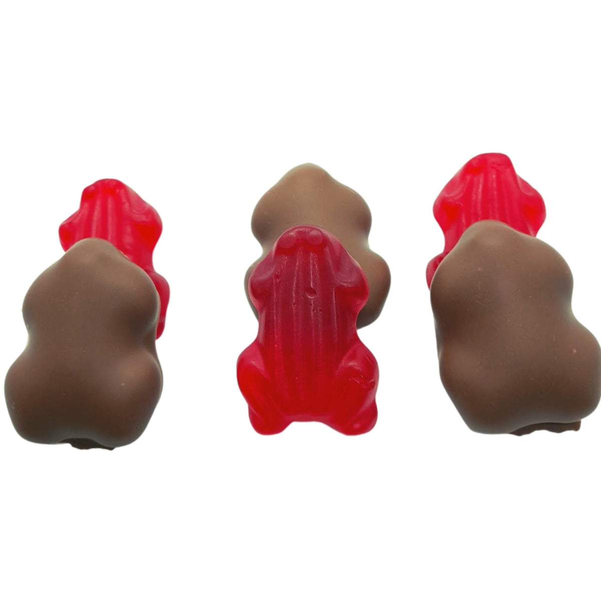 Milk Chocolate Coated Red Frogs 150g Poppy's Chocolate Wholesale