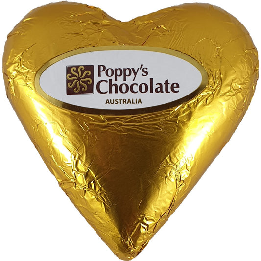 Heart Dark Chocolate Foiled 90g Qty 20