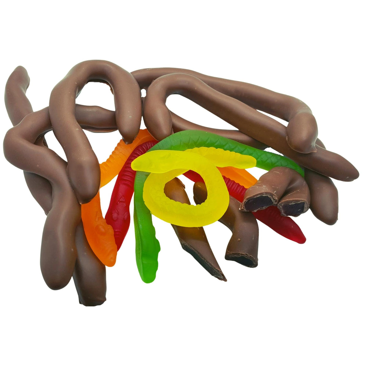 Milk Chocolate Coated Snakes 100g Poppy's Chocolate Wholesale