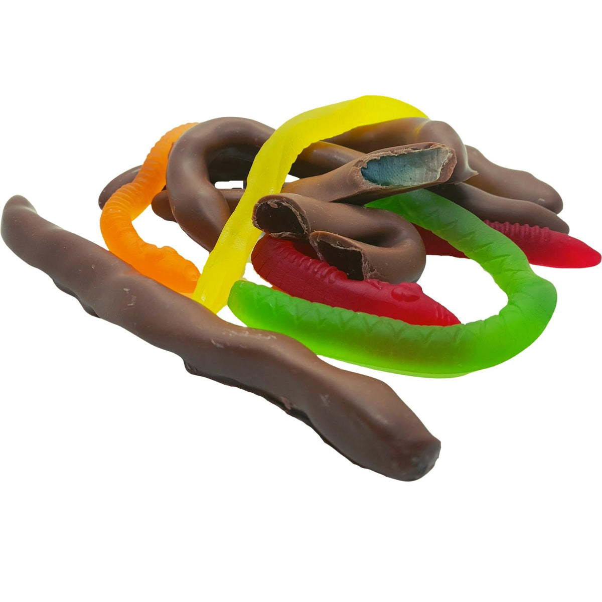 Milk Chocolate Coated Snakes 100g Poppy's Chocolate Wholesale